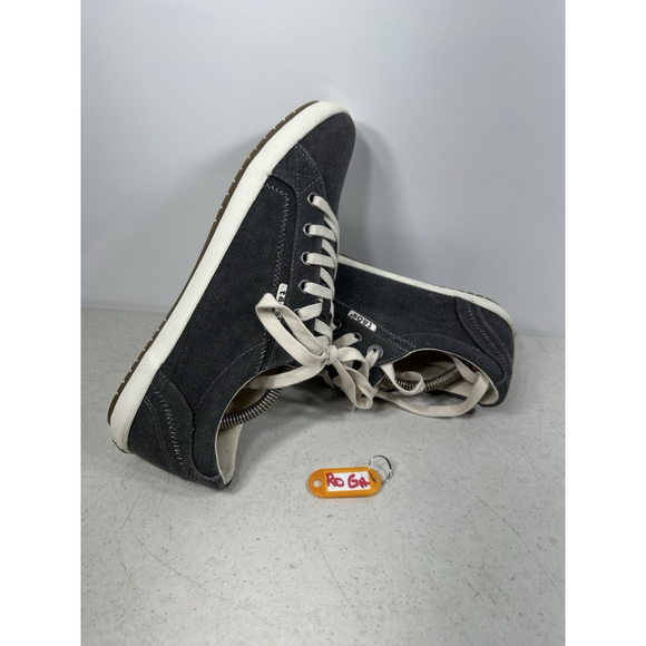 Taos STA-12844 Women's Star Sneakers Charcoal Gray Wash Canvas - Sz 10 - Picture 1 of 7